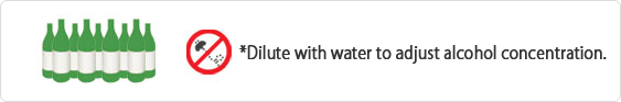 *Automatic filling in clean bottles..