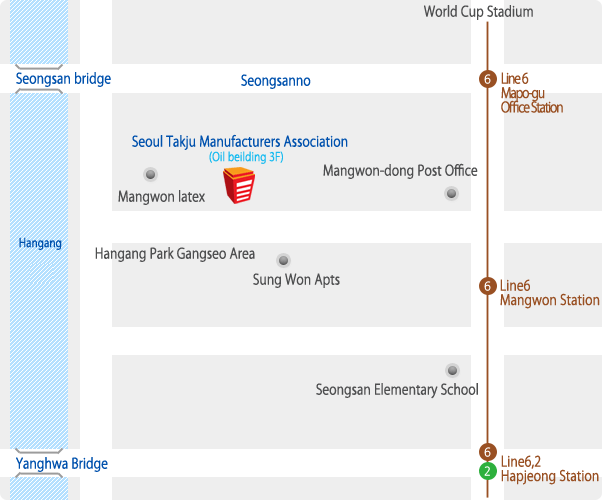 Loadmap to Seoul Takju Manufacturers Association-detail infor